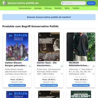 Screenshot konservative-politik.de