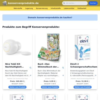 Screenshot konservenprodukte.de