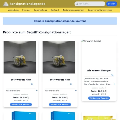 Screenshot konsignationslager.de