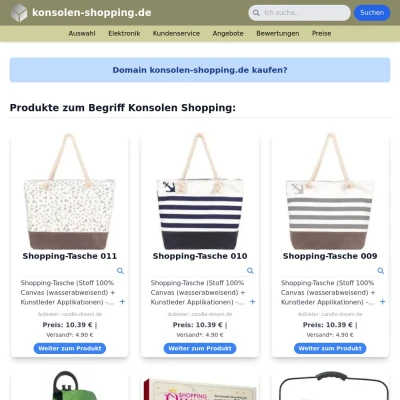 Screenshot konsolen-shopping.de