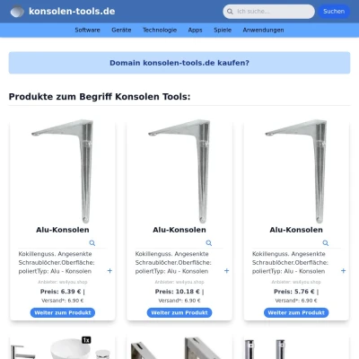 Screenshot konsolen-tools.de