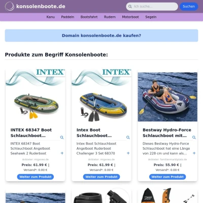 Screenshot konsolenboote.de