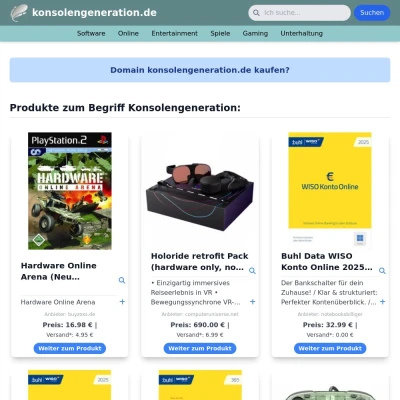 Screenshot konsolengeneration.de