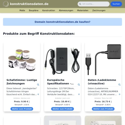 Screenshot konstruktionsdaten.de