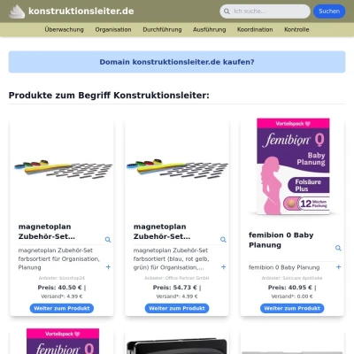 Screenshot konstruktionsleiter.de