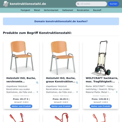 Screenshot konstruktionsstahl.de