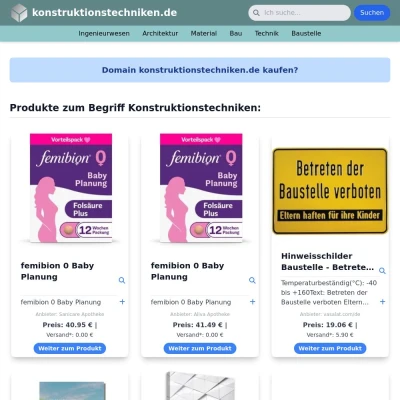 Screenshot konstruktionstechniken.de