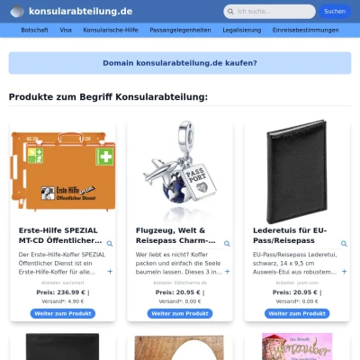 Screenshot konsularabteilung.de