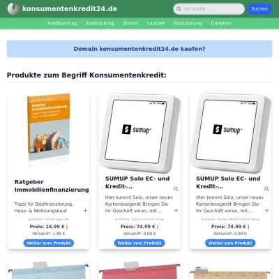 Screenshot konsumentenkredit24.de