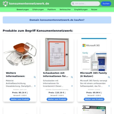 Screenshot konsumentennetzwerk.de