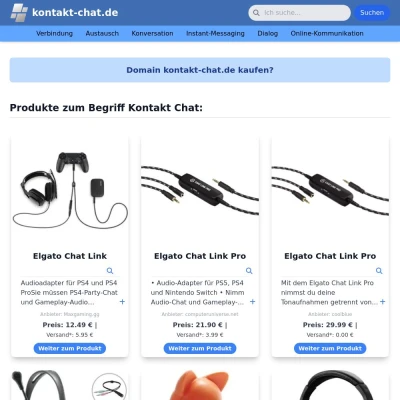 Screenshot kontakt-chat.de
