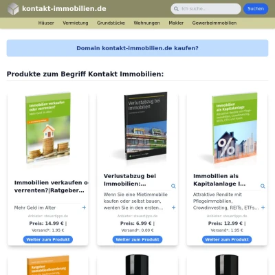 Screenshot kontakt-immobilien.de