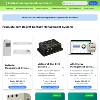 Screenshot kontakt-management-system.de
