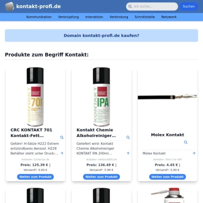 Screenshot kontakt-profi.de