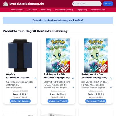 Screenshot kontaktanbahnung.de