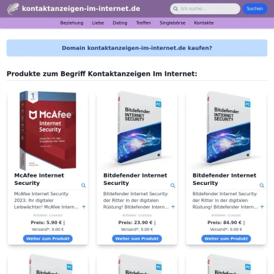 Screenshot kontaktanzeigen-im-internet.de