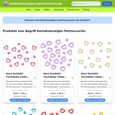 Screenshot kontaktanzeigen-partnersuche.de