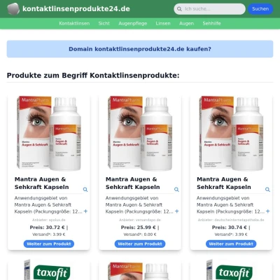 Screenshot kontaktlinsenprodukte24.de