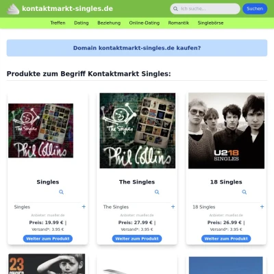 Screenshot kontaktmarkt-singles.de