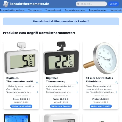 Screenshot kontaktthermometer.de