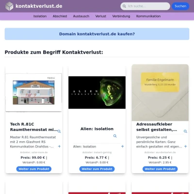 Screenshot kontaktverlust.de