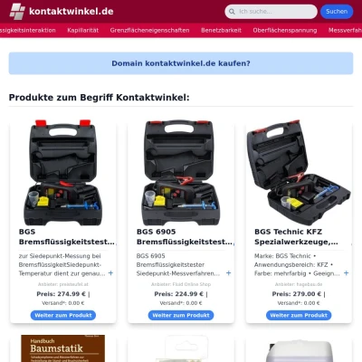 Screenshot kontaktwinkel.de