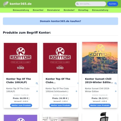 Screenshot kontor365.de