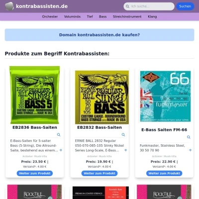 Screenshot kontrabassisten.de