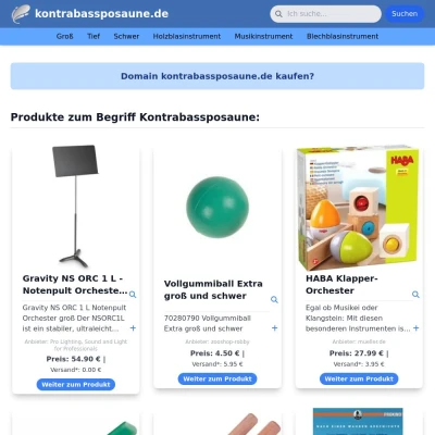 Screenshot kontrabassposaune.de