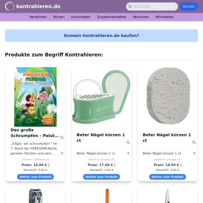 Screenshot kontrahieren.de