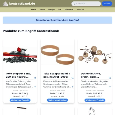 Screenshot kontrastband.de