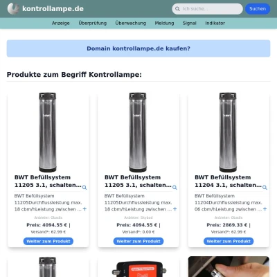 Screenshot kontrollampe.de