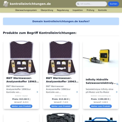 Screenshot kontrolleinrichtungen.de