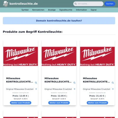 Screenshot kontrolleuchte.de