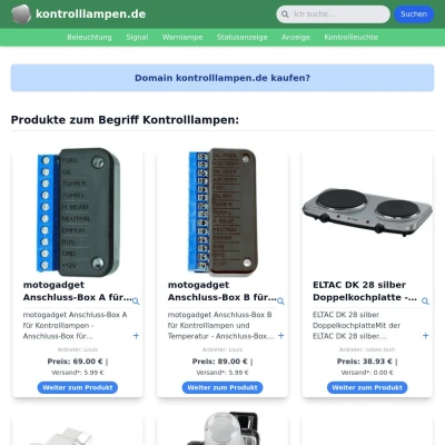 Screenshot kontrolllampen.de