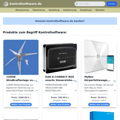 Screenshot kontrollsoftware.de