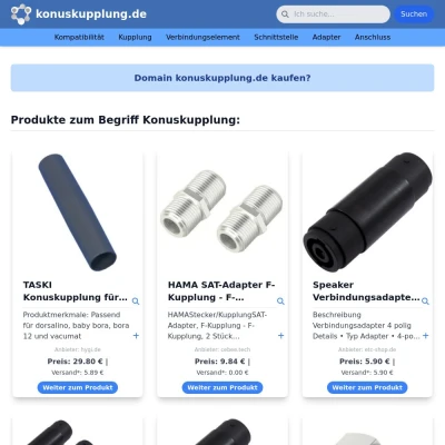 Screenshot konuskupplung.de