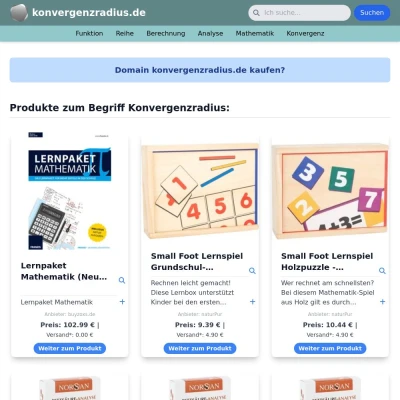 Screenshot konvergenzradius.de