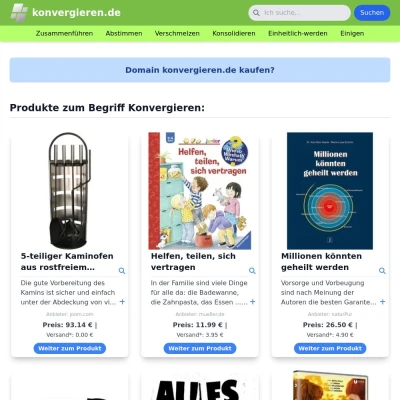 Screenshot konvergieren.de