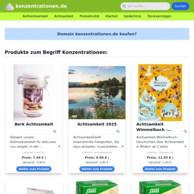 Screenshot konzentrationen.de