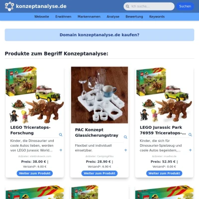 Screenshot konzeptanalyse.de