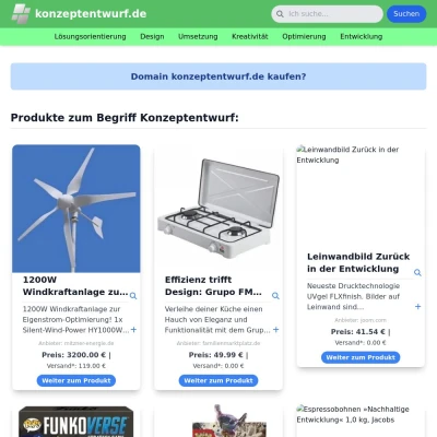 Screenshot konzeptentwurf.de