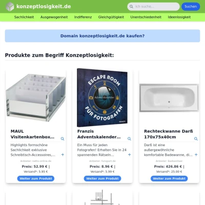 Screenshot konzeptlosigkeit.de