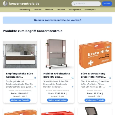 Screenshot konzernzentrale.de