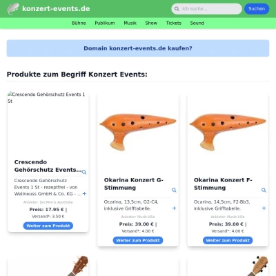 Screenshot konzert-events.de