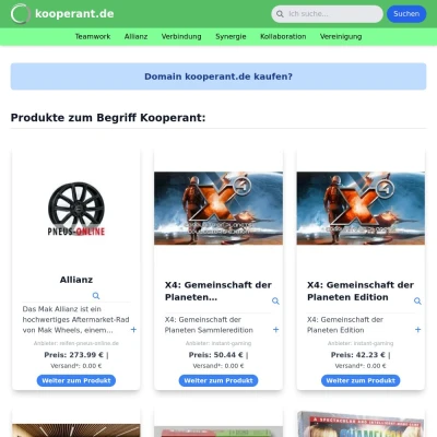 Screenshot kooperant.de