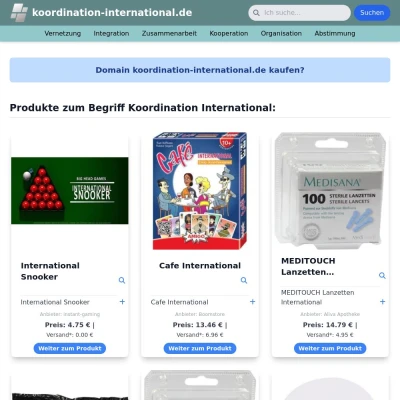 Screenshot koordination-international.de