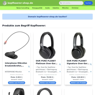 Screenshot kopfhoerer-shop.de