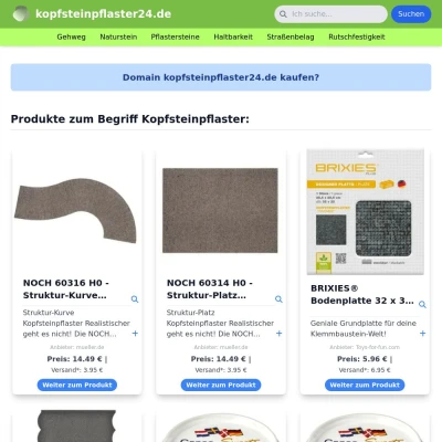 Screenshot kopfsteinpflaster24.de