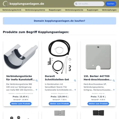 Screenshot kopplungsanlagen.de